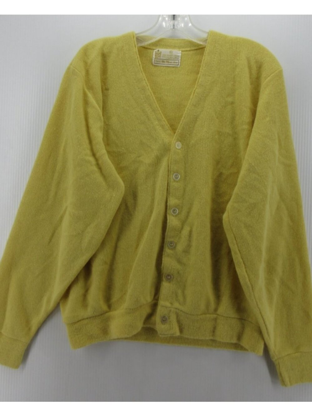 VINTAGE Sears Kings Road Sweater XL Orlon 70s Cardigan Button Up *